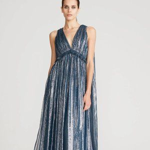 BIANCA LUREX CHIFFON CAPE GOWN